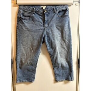 Cato cropped jeans size 16 denim blue